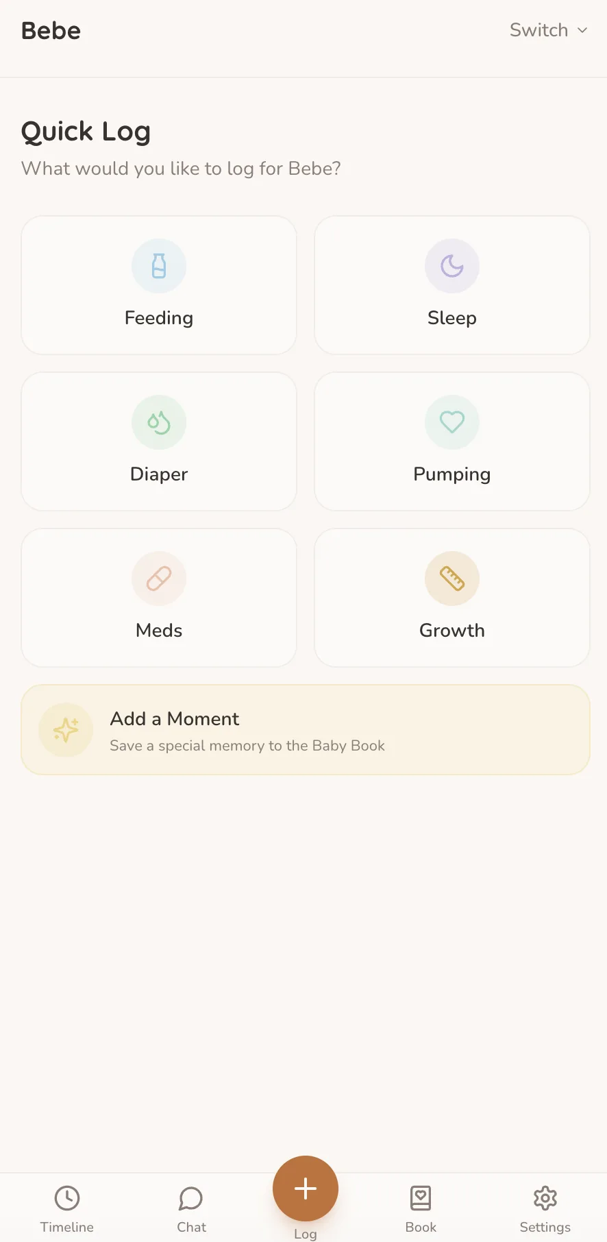 Clean, intuitive tracking