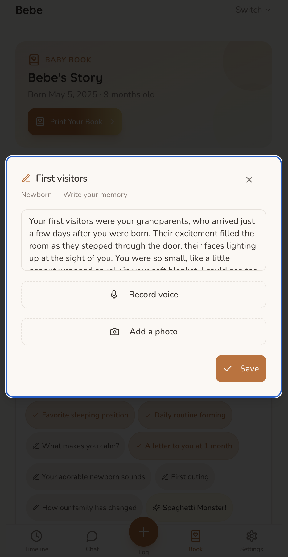 AI-polished story result